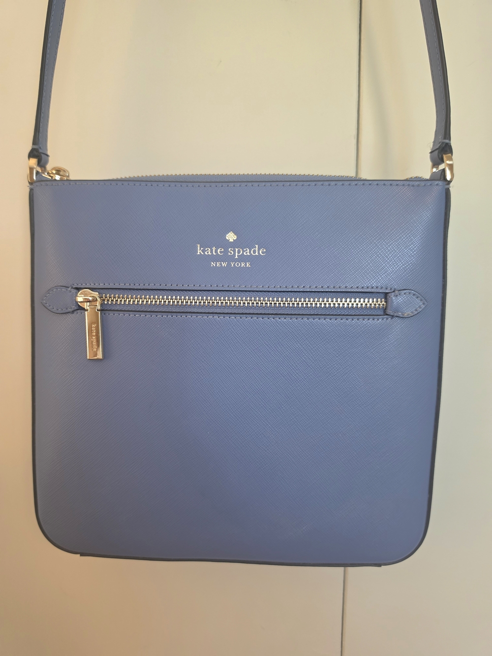 kate spade New York Blue Saffiano Leather Crossbody Bag